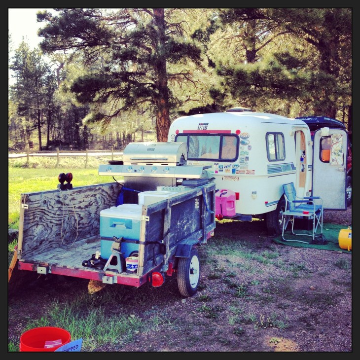 Trailer on Camper on Truck