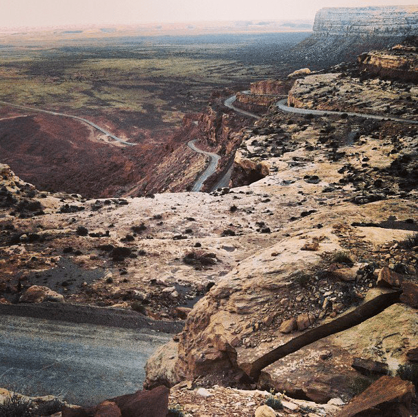 Moki Dugway by Bryon Dorr